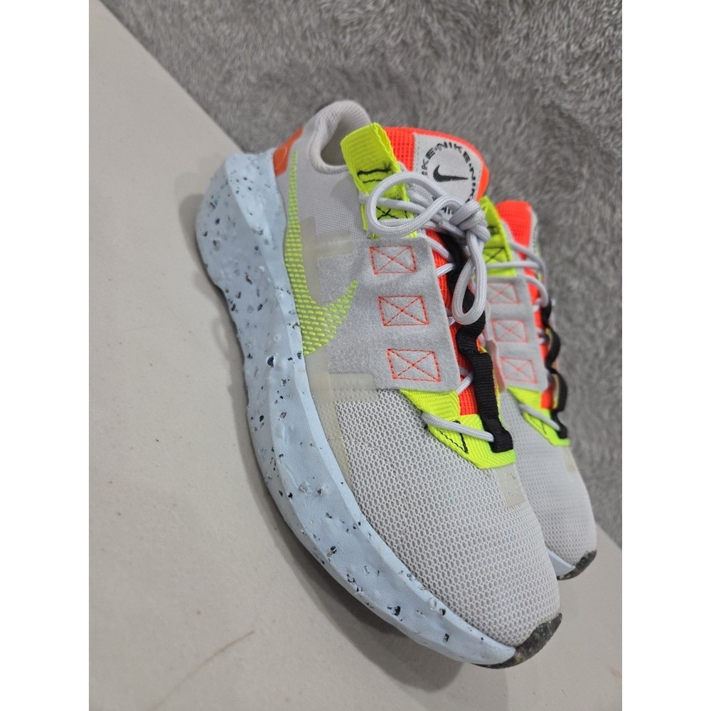 Nike Crater Impact Running Shoes CW2386-002 Gray Volt Hyp Crimson Women's Sz 8.5
